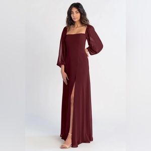 Jenny Yoo Althea Hibiscus Size 6 Bridesmaid Dress